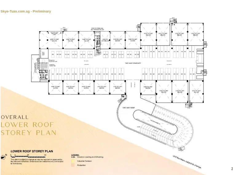 SKYE @ TUAS preliminary lower roof storey floor plan